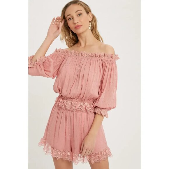 CLEAR OUT!!!!  Lace Trim Lounge Set - Picture 10 of 10